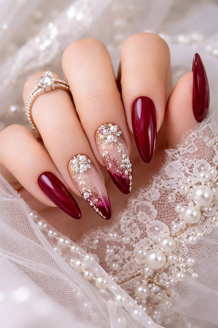 Custom nail design by Nails by Noor