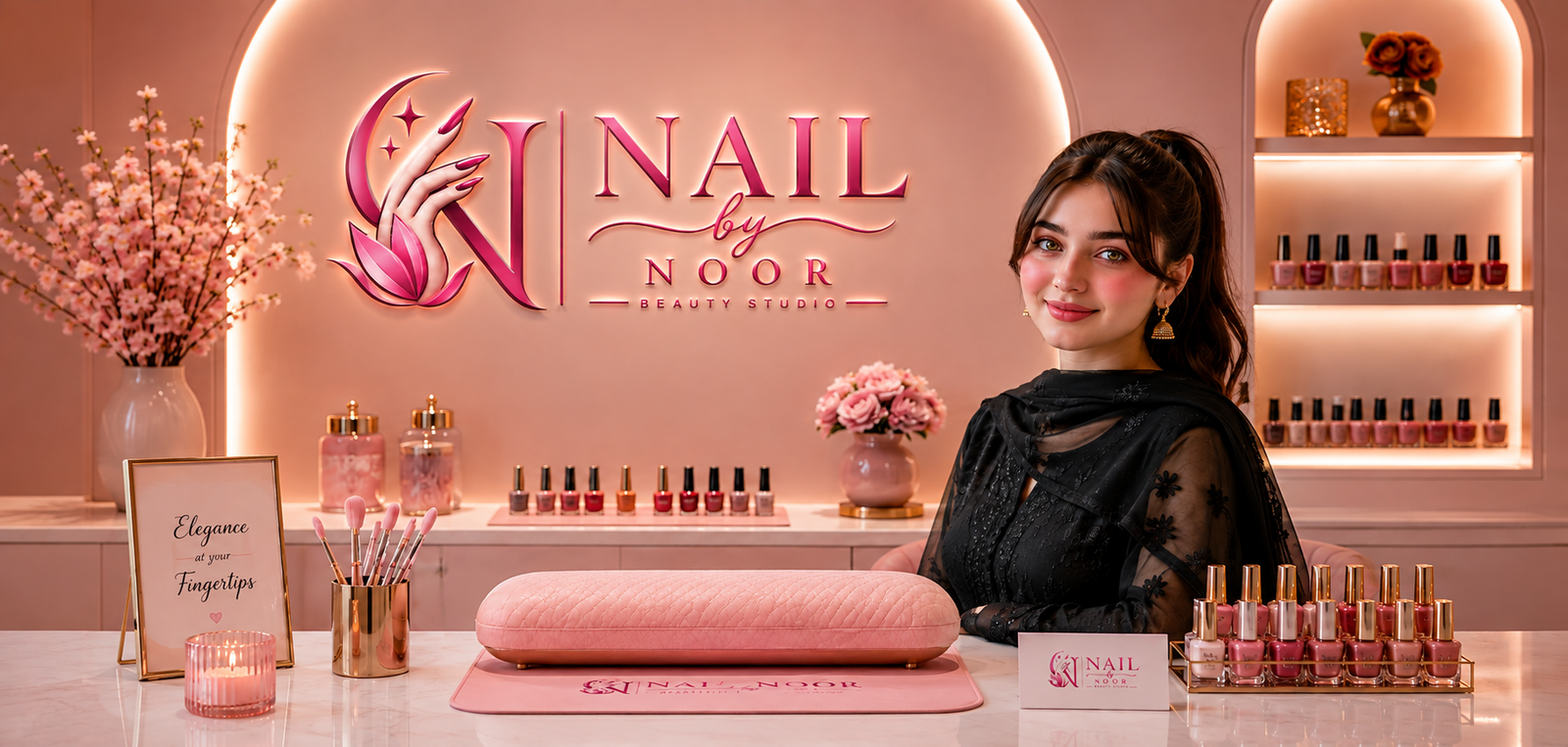 Noor, founder and nail artist at Nails by Noor